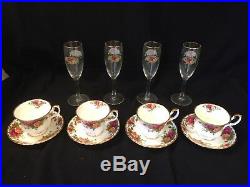 Vintage Royal Albert Bone China Old Country Roses 24 Pieces