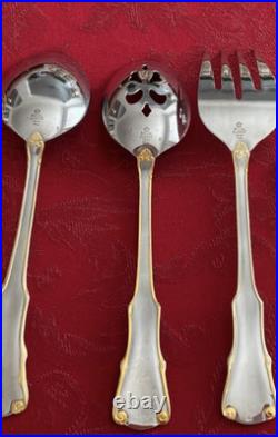 Vintage Royal Albert OLD COUNTRY ROSES 5-Piece Hostess Set Serving Utensils