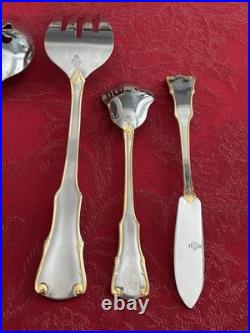 Vintage Royal Albert OLD COUNTRY ROSES 5-Piece Hostess Set Serving Utensils