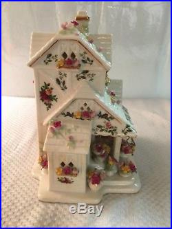 Vintage Royal Albert OLD COUNTRY ROSES Flower Shop Votive Candle Light EC No Box