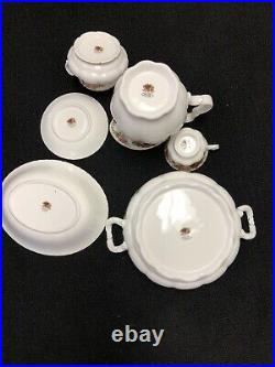 Vintage Royal Albert Old Country Rose 46 Piece Set. Service For 8