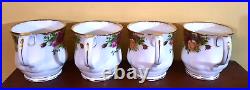 Vintage Royal Albert Old Country Rose Montrose Mugs Set of 4 NEW