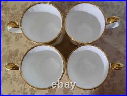 Vintage Royal Albert Old Country Rose Montrose Mugs Set of 4 NEW