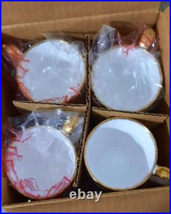 Vintage Royal Albert Old Country Rose Montrose Mugs Set of 4 NEW