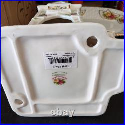 Vintage Royal Albert Old Country Rose Porcelain Lighted Flower Shoppe