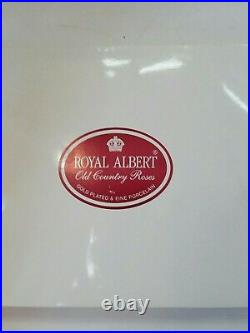 Vintage Royal Albert Old Country Roses-1992 Cake Server & 6 Cake Forks Boxed
