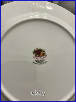 Vintage Royal Albert Old Country Roses 20pc Bone China Dinner Set England 1962