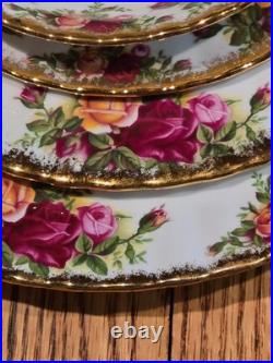 Vintage Royal Albert Old Country Roses 30 Pc Dinner Set Service for 6 England