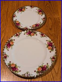 Vintage Royal Albert Old Country Roses 30 Pc Dinner Set Service for 6 England Vintage Royal Albert Old Country Roses 30 Pc Dinner Set Service for 6 England