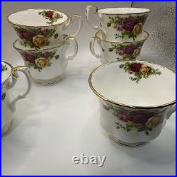 Vintage Royal Albert Old Country Roses 32pc Set Made in England Near Mint