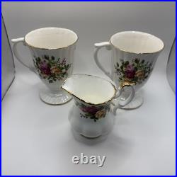 Vintage Royal Albert Old Country Roses 32pc Set Made in England Near Mint