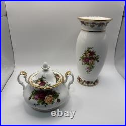 Vintage Royal Albert Old Country Roses 32pc Set Made in England Near Mint