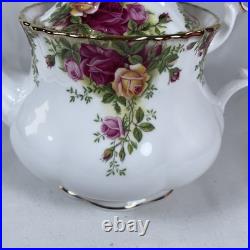Vintage Royal Albert Old Country Roses 6-Cup Teapot with Original Box 1996