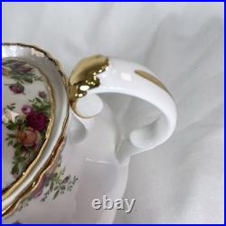 Vintage Royal Albert Old Country Roses 6-Cup Teapot with Original Box 1996