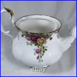 Vintage Royal Albert Old Country Roses 6-Cup Teapot with Original Box 1996