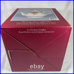 Vintage Royal Albert Old Country Roses 6-Cup Teapot with Original Box 1996