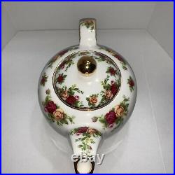 Vintage Royal Albert Old Country Roses Classic Teapot Signed Michael Doulton
