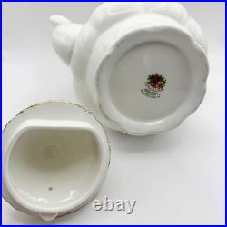 Vintage Royal Albert Old Country Roses Coffee Pot with Lid Bone China England
