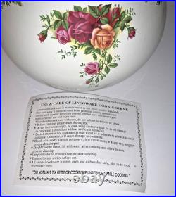 Vintage Royal Albert Old Country Roses Enameled Metal Tea Kettle Teapot NEW