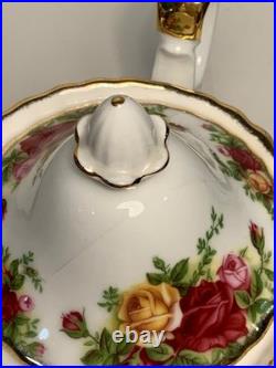 Vintage Royal Albert Old Country Roses England Teapot 8.5 in