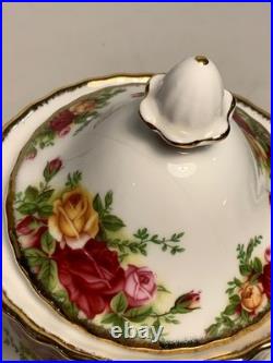 Vintage Royal Albert Old Country Roses England Teapot 8.5 in