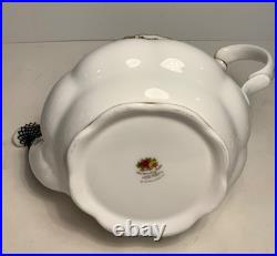 Vintage Royal Albert Old Country Roses England Teapot 8.5 in