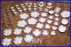 Vintage Royal Albert Old Country Roses Fine Bone China Set 51 Pieces