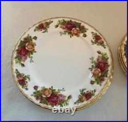 Vintage Royal Albert Old Country Roses Four 5 Piece Place Settings- 20 Pieces