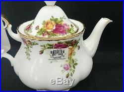 Vintage Royal Albert Old Country Roses Large Teapot 6 Cup