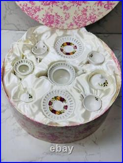Vintage Royal Albert Old Country Roses Miniature Childs Tea Set 10 pcs