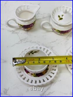 Vintage Royal Albert Old Country Roses Miniature Childs Tea Set 10 pcs