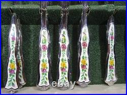 Vintage Royal Albert Old Country Roses Monogram Boxed Cutlery Set