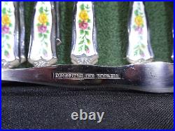 Vintage Royal Albert Old Country Roses Monogram Boxed Cutlery Set