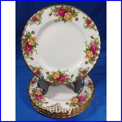 Vintage Royal Albert Old Country Roses Salad Plate 8 1/8 Set of 6-Dated 1962