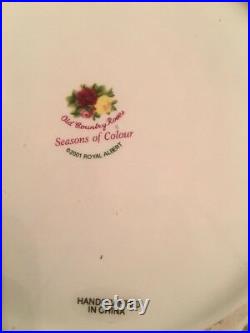 Vintage Royal Albert Old Country Roses Seasons of Colour Cookie Jar 2001