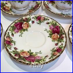 Vintage Royal Albert Old Country Roses Tea Cup and Saucer Set Bone China England