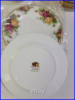 Vintage Royal Albert Set Of 20 Old Country Roses Salad, Bread, Saucer Plates