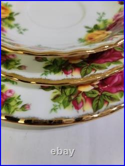 Vintage Royal Albert Set Of 20 Old Country Roses Salad, Bread, Saucer Plates