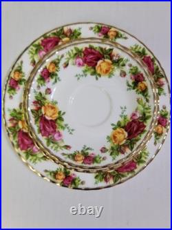 Vintage Royal Albert Set Of 20 Old Country Roses Salad, Bread, Saucer Plates