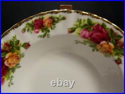 Vintage Set of (4) Royal Albert Old Country Rose 1.5x 8 Soup Bowls Excellent