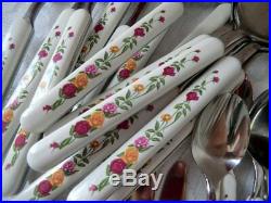 Vintage Viners 24 Piece Old Country Roses Cutlery Set RARE