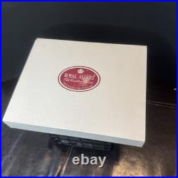 Vtg New Royal Albert Old Country Roses 6 Gold Plated forks 1 cake server Set