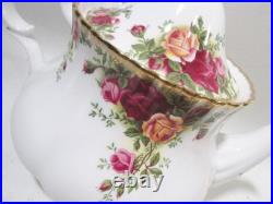 Vtg Royal Albert Bone China Old Country Roses 6 Cup Teapot