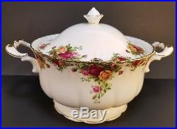 Vtg Royal Albert Bone China Old Country Roses Soup Tureen 146oz Made in ENGLAND