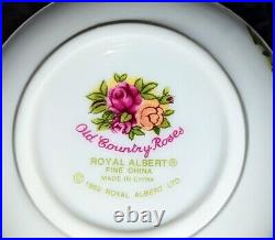 Vtg Royal Albert OLD COUNTRY ROSES Jam Jar Pot, Lid & Spoon RARE New in Box 1987