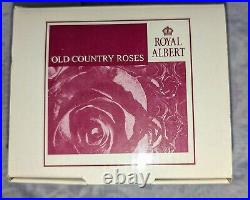 Vtg Royal Albert OLD COUNTRY ROSES Jam Jar Pot, Lid & Spoon RARE New in Box 1987