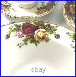 Vtg Royal Albert Old Country Roses Made in England 1962 Partial Set 13 Pcs