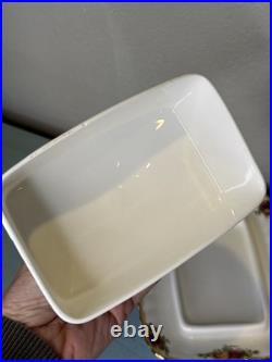 Vtg Royal Albert Old Country Roses Rectangular Covered Butter Dish England 1962