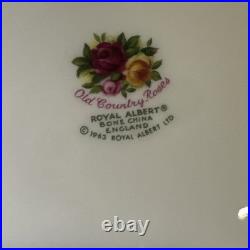 Vtg Royal Albert Old Country Roses Rectangular Covered Butter Dish England 1962